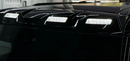 Gloss Black LED Roof Light - NEW DESIGN - Fits 2020+ Defender