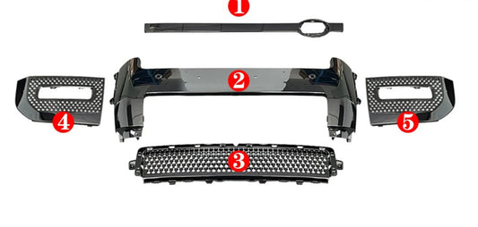 Gloss Black - Defender 90 / 110 / 130 - Front and Rear Bumpers