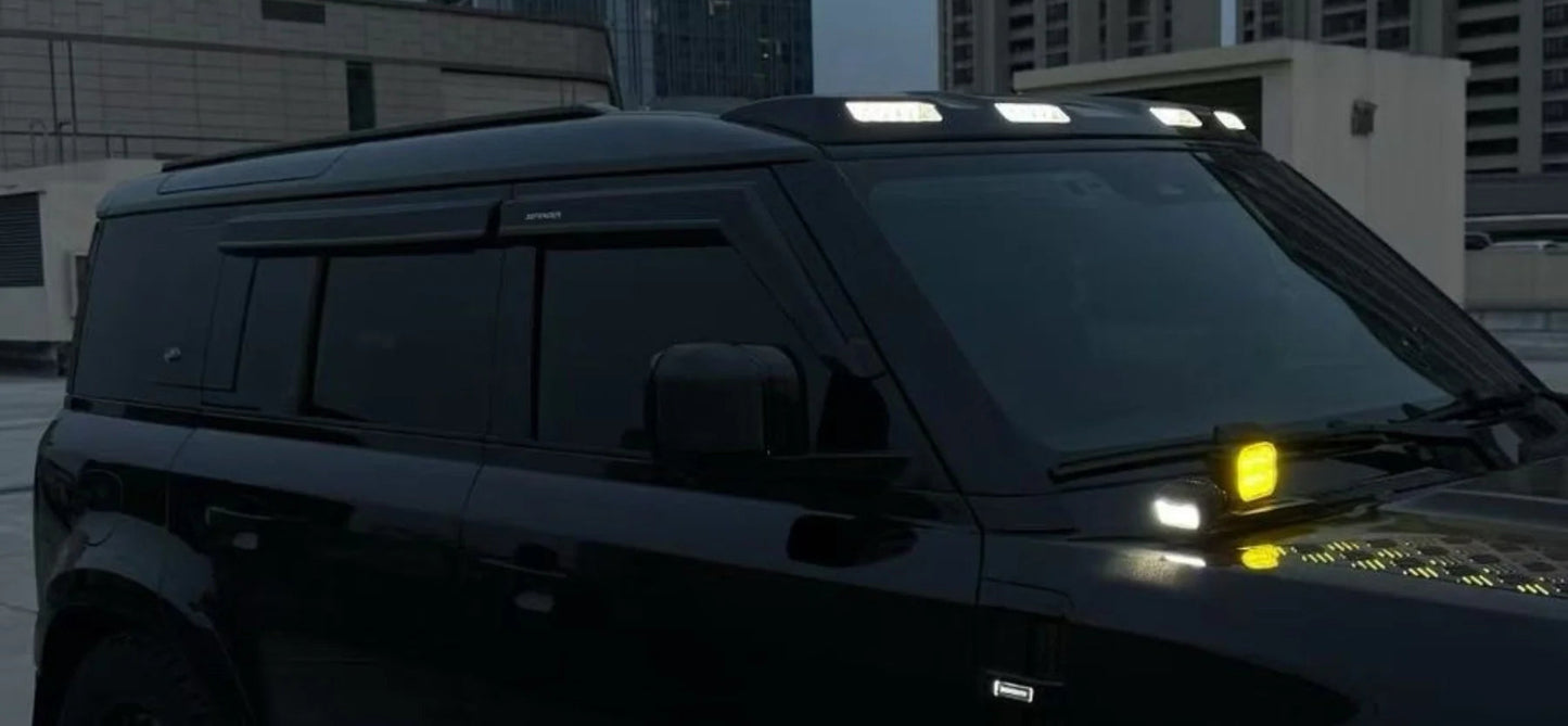 Gloss Black LED Roof Light - NEW DESIGN - Fits 2020+ Defender