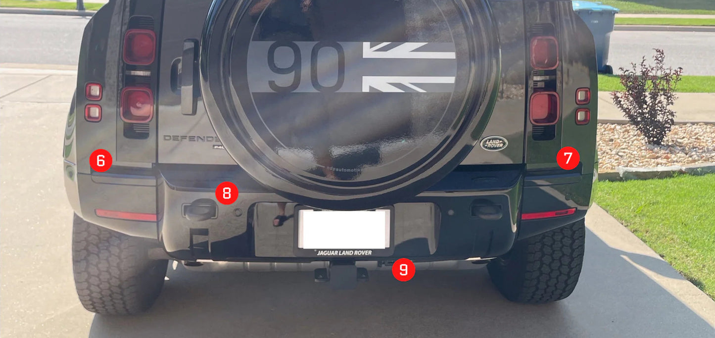 Gloss Black - Defender 90 / 110 / 130 - Front and Rear Bumpers