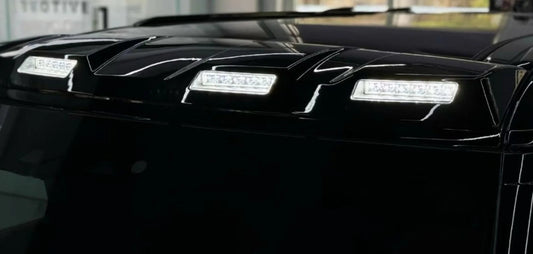 Gloss Black LED Roof Light - NEW DESIGN - Fits 2020+ Defender