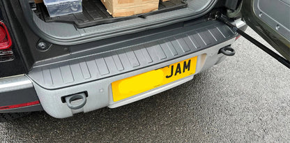 Black XL Aluminium Rear Bumper Protector - Fits 2020+ Defender