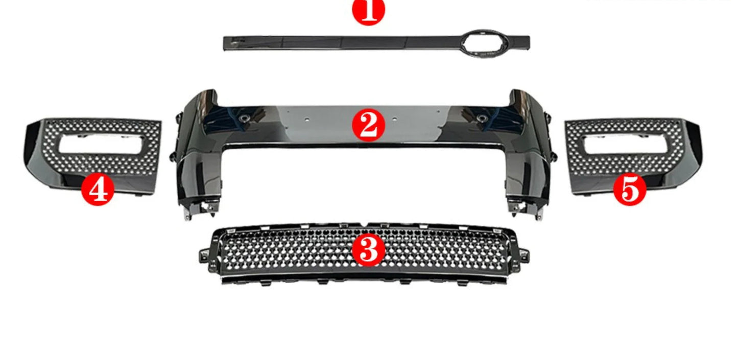 Gloss Black - Defender 90 / 110 / 130 - Front and Rear Bumpers
