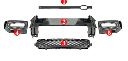 Gloss Black - Defender 90 / 110 / 130 - Front and Rear Bumpers