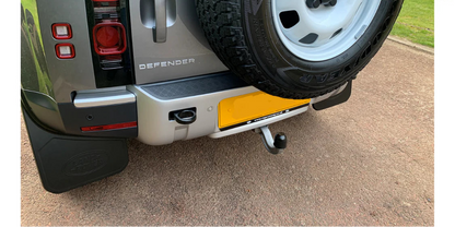 Rear Bumper Protector Black Chequer Plate - Fits 2020+ Defender