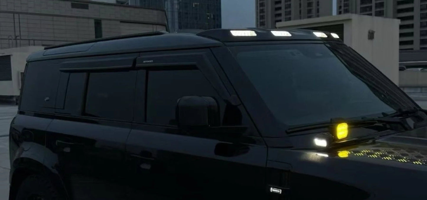 Gloss Black LED Roof Light - NEW DESIGN - Fits 2020+ Defender