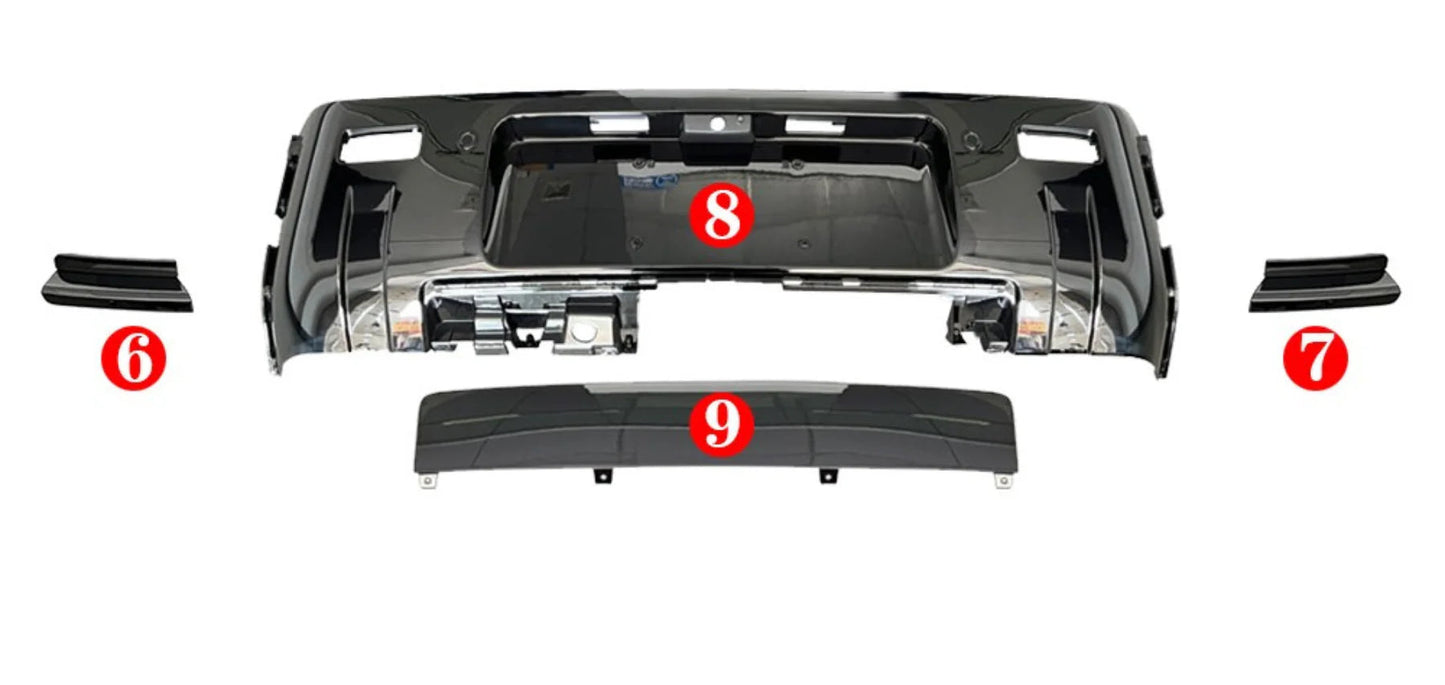 Gloss Black - Defender 90 / 110 / 130 - Front and Rear Bumpers