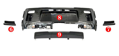 Gloss Black - Defender 90 / 110 / 130 - Front and Rear Bumpers