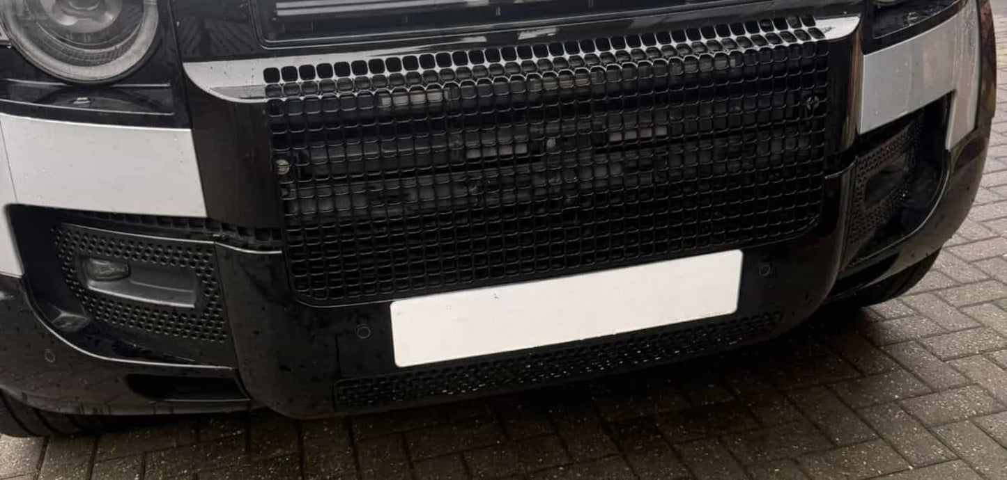 Gloss Black Honeycomb Grille - Fits Defender 2020+